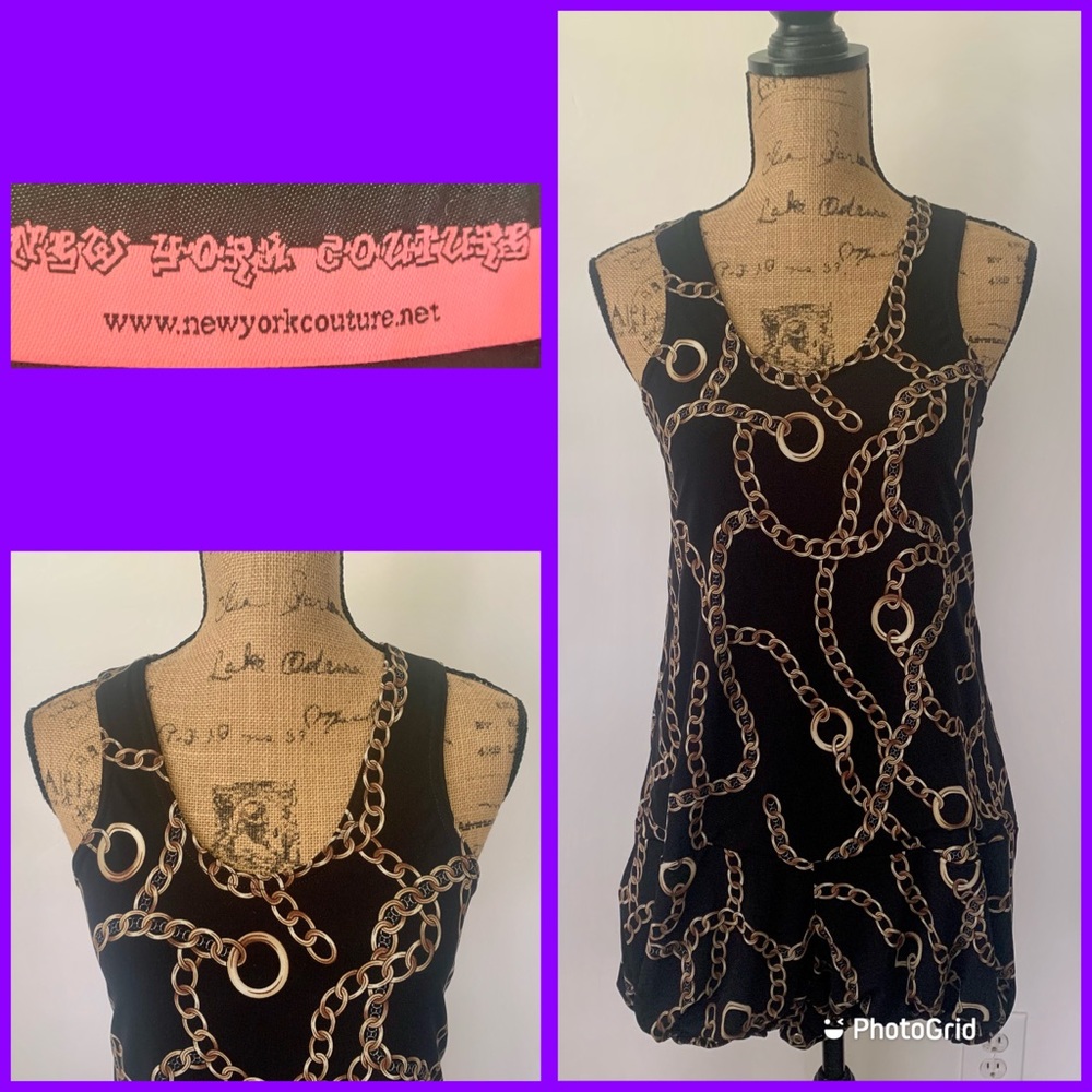 New York Couture Chains Onesie Romper